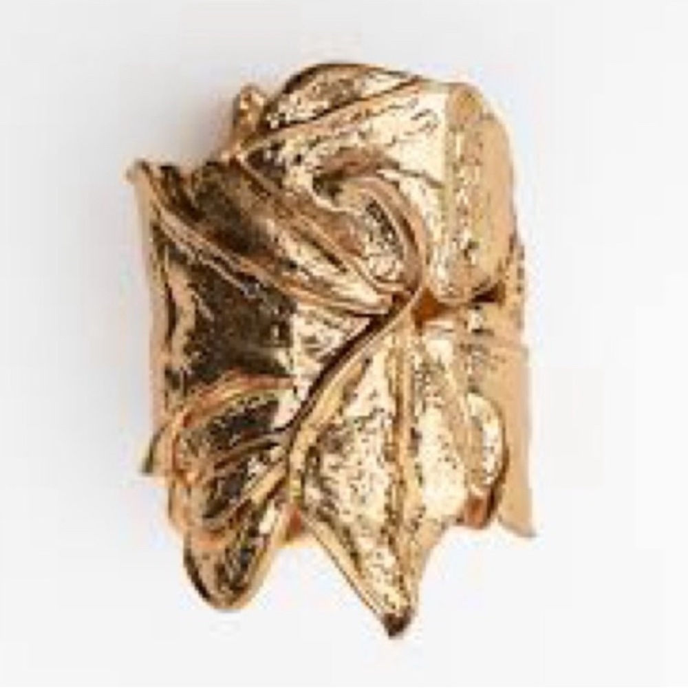 NWT Zara Large Leaf Arm Band Bracelet - Picture 3 of 9